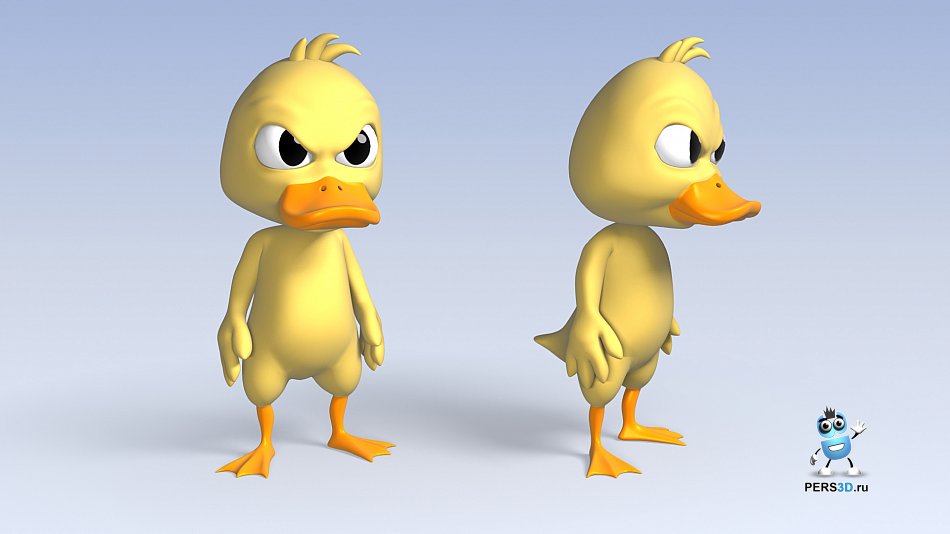3d model Duck - без одежды