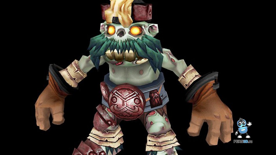 3d модель зомби со свечкой