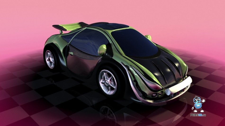 3d модель машины - ракурс 1