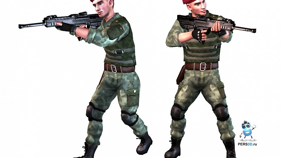 3d модель десантника для игры