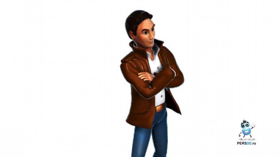 Спрайтовый персонаж - детектив