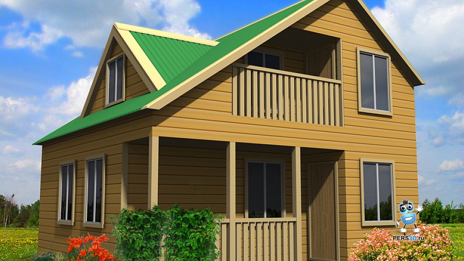 Визуализация дачного домика