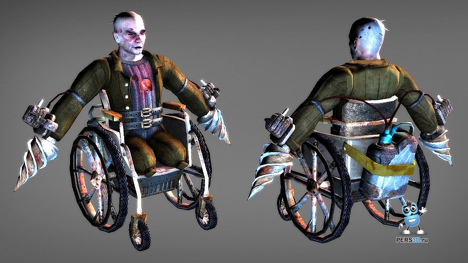 3d модель инвалида