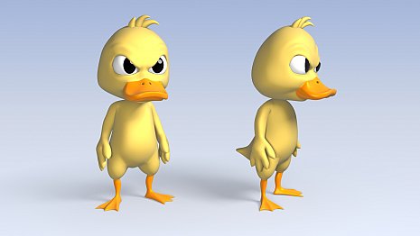 3d model Duck - без одежды
